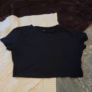 Wild fable black crop top